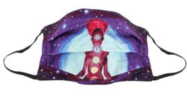 Chakra Meditatie katoenen gezichtsmasker 17 x 30 cm