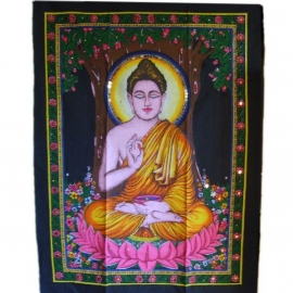 Muurkleed Buddha - c.a. 80 x 110 cm