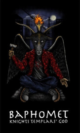 Wandkleed vlag bedsprei - Baphomet in Pak - 150 x 90 cm