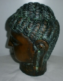 Boeddha hoofd groen / goud