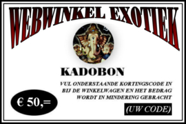 Kadobon € 50,=