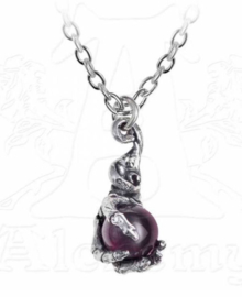 Alchemy Gothic ketting - Clutching Life - 2,2 cm hoog