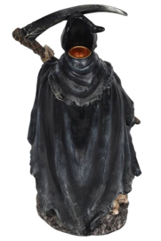 Magere Hein Grim Reaper Backflow Wierookbrander met Led Licht - 26 cm hoog