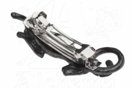 Alchemy Gothic haarclipje - Keltische occulte heksenkat Sith - 5 cm lang