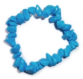 Turquoise kralenarmband van howeliet