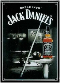 Blikken metalen wandbord Jack Daniel's 3 20 x 30