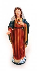 Maria beeld Heilig Hart - 15 cm hoog