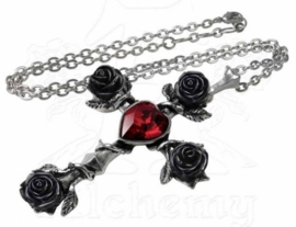 Alchemy Gothic ketting - Black Rosifix