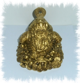 Gouden Feng Shui gelukskikker - 9 cm hoog