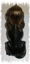 Sfinx - zwart polystone - 11 x 19 cm