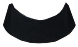 dikke zwarte fluwelen gothic vampieren choker 56 mm breed