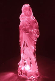Kristallen figuur Maria met Kind - 10 cm hoog