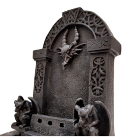 Waterfontein Gothic Draak met Gargoyles - 18 x 22 x 10 cm