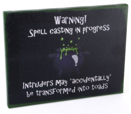 Spell Casting - wandbord van Miss Peculiar - 25 x 19 cm