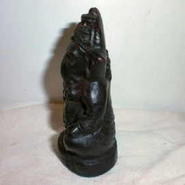 Zwarte resin Ganesh 9 cm