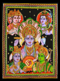 Wandkleed Hindu Goden - c.a. 80 x 110 cm