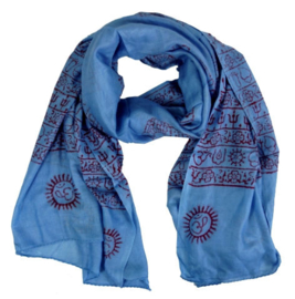 Benares-sjaals groot - 90 x 180 cm