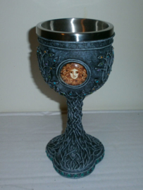 Triple Moon Goddess Enchanted Chalice - 19,5 cm hoog