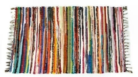 Indiase katoenen vloerkleed - 60 x 90 cm