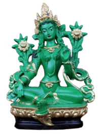 Beeld Tibetaanse Groene Tara Bodhisattva 13 cm hoog