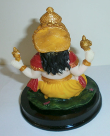 Ganesha gekleurd met boek 12 cm hoog