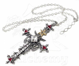 Alchemy Gothic nekketting - Illuminati Cross