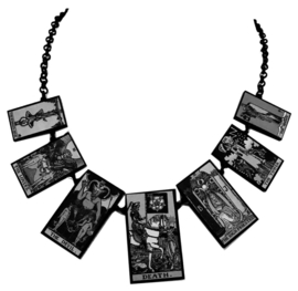 Curiology nekketting Tarotkaarten - zwartwit