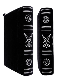 Restyle schoudertas Satanische Black Book bag - Sigil of Lucifer  - 30 x 21 x 7 cm