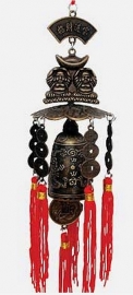 Feng Shui Dubbele Boeddha deurbel / windmobiel
