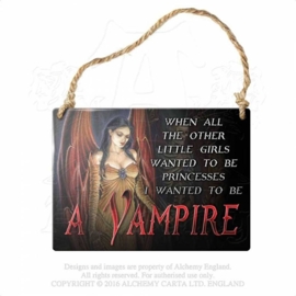 Emaille wandbord Alchemy - To be a Vampire