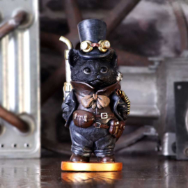 Steamsmith's Cat - beeld Steampunk Kat - 19.5cm hoog