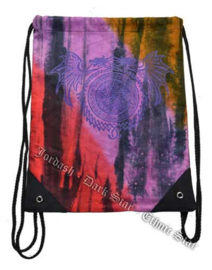 Darkstar Jordash tiedye sporttas pentagram met draken