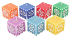 Set van 7 Chakra Symbol Kaarsen - 4.7 x 4.7 x 4.7 cm