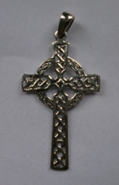 925 zilveren kettinghanger Keltisch Kruis - 5 x 2.5 cm