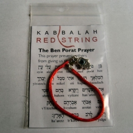 Red string Kabballah armband met Hamsa en roterende boze oog