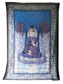 Bedsprei boeddha blauw - 140 x 215