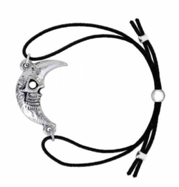 Alchemy Gothic armband - Mera Luna Crescens - Tragicom Moon - 20 x 30 mm