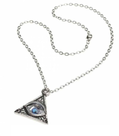 Alchemy Gothic ketting - Eye of Providence - 42 x 44 mm