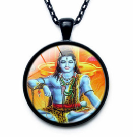 Glazen hanger met ketting Shiva 1