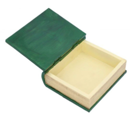 Book of Spells boekendoos groen 15.5 cm