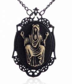 Gothic horror steampunk camee ketting Magere Hein