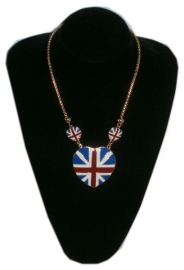 Emaille ketting 'Union Jack'