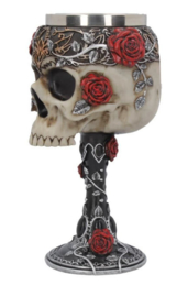 Kelk Gothic Roses Goblet - 18 cm hoog