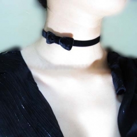 Black Velvet Band - Gothic zwarte choker