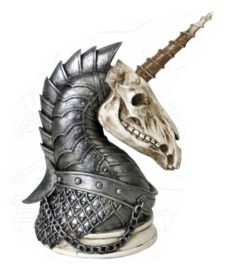 Alchemy of England - Geistalon Unicorn Skull - eenhoorn doodskop - sieradenhouder -  - 15 cm