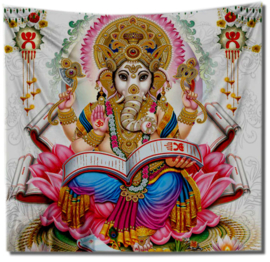 Wandkleed bedsprei grand foulard Ganesha 150 x 150 cm