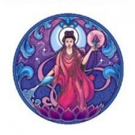 Raamsticker Quan Yin