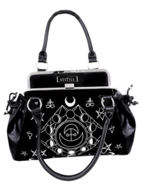 Restyle Gothic Wicca Occult handtas - Symbolic Frame Bag - tas met maantekens