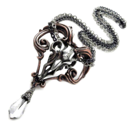 Alchemy Gothic nekketting - Amon Ra - Egyptische doodskop met horens