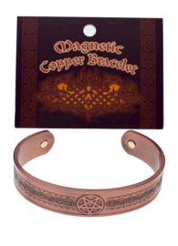 Armband koper brons magnetisch Pentagram